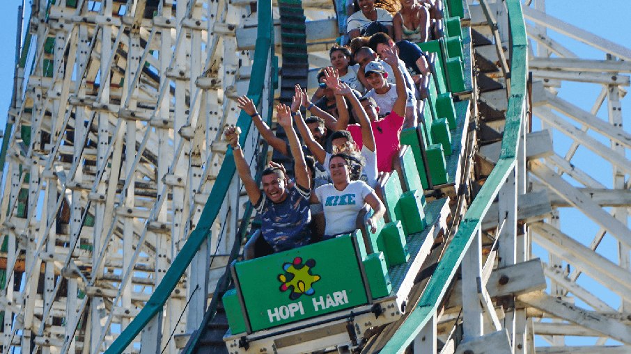 Montezum é uma das atrações mais famosas do Hopi Hari Montezum é uma das atrações mais famosas do Hopi Hari