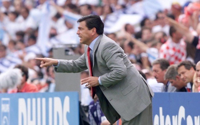 Daniel Passarella comandando a Argentina na Copa de 1998