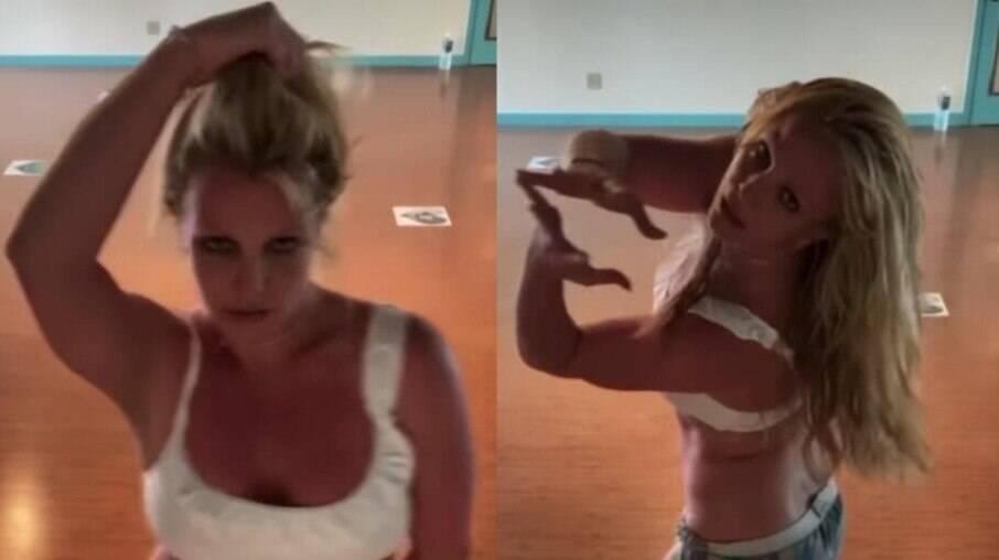 Britney dança para comemorar