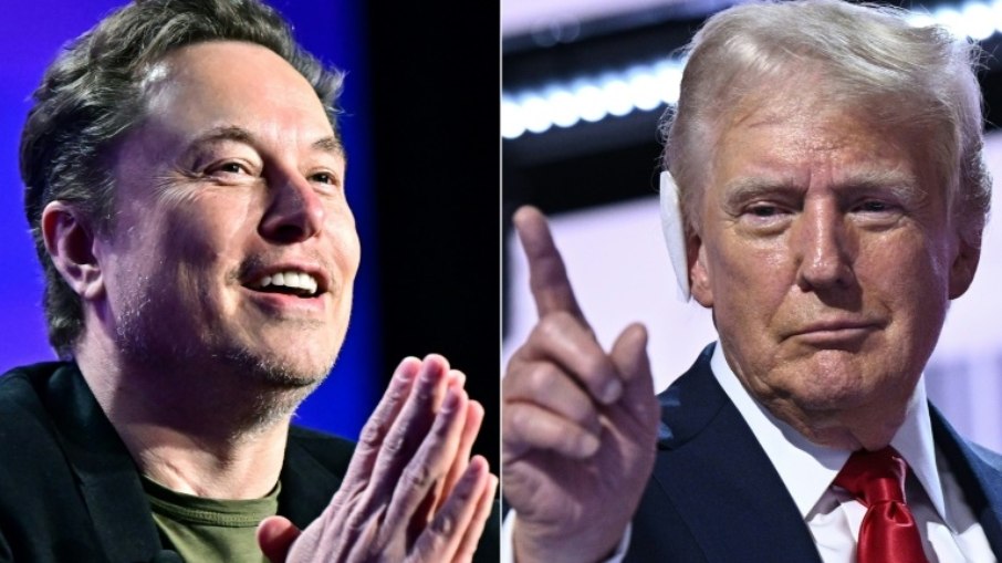 (Arquivo) Elon Musk e Donald Trump