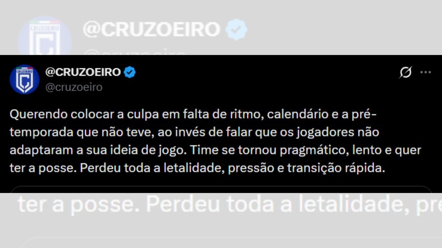 Torcida do Cruzeiro detona Tite após atropelo do Botafogo Torcida do Cruzeiro detona Tite após atropelo do Botafogo