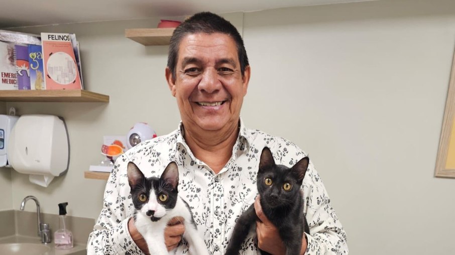 Zeca Pagodinho adota gatos