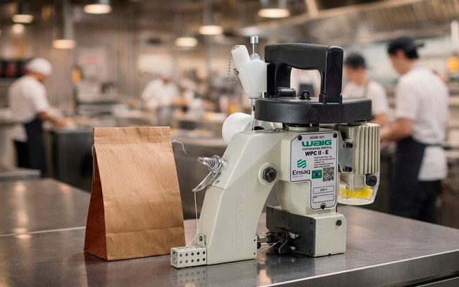 Costura de sacarias passa a ser usada no delivery