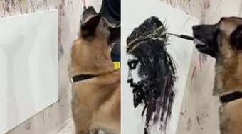 Pastor%20belga%20vira%20artista%20ao%20pintar%20imagem%20de%20Cristo