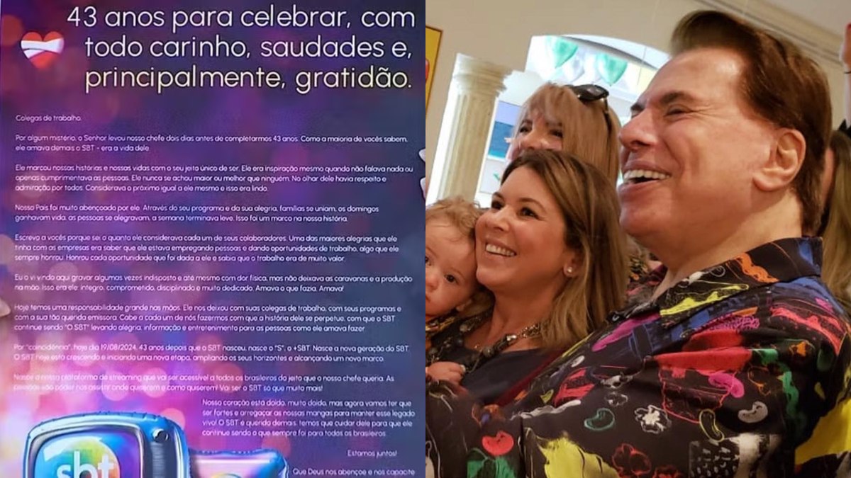 Filha de Silvio Santos faz carta para os funcionários após morte do pai