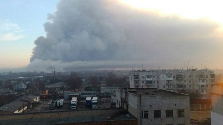De acordo com as autoridades da Ucrânia, todas as pessoas a até 10 km de distância da base receberam ordem de evacuação