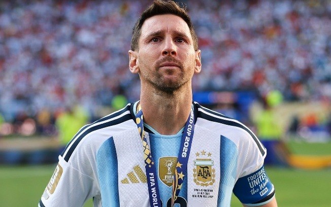 Lionel Messi chora após vice da Argentina na Copa do Mundo Lionel Messi chora após vice da Argentina na Copa do Mundo