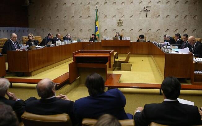 Plenário do Supremo Tribunal Federal durante o julgamento do habeas corpus de Lula