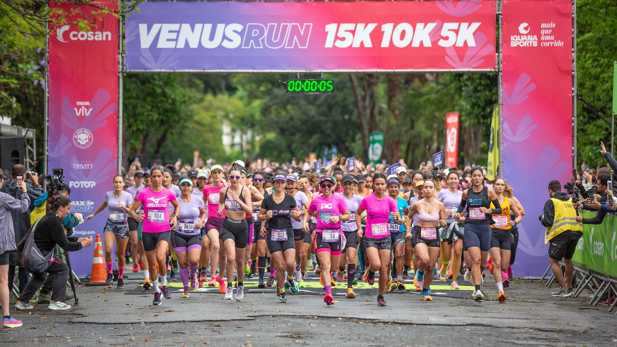 As cinco primeiras colocadas dos 15k, 10k e 5k também serão premiadas