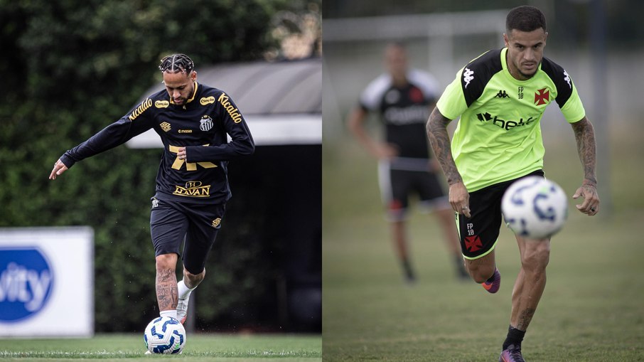 Amigos de longa data, Neymar e Coutinho se reencontram em Santos x Vasco