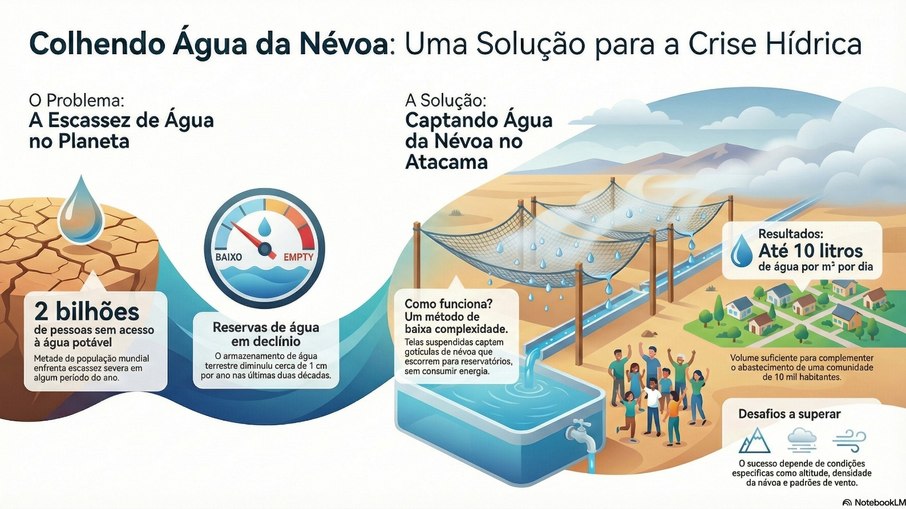 Colhendo água na névoa