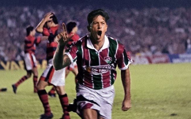 Fluminense brinca e coloca rosto de Cano em comemoração de Renato Gaúcho no gol de barriga
