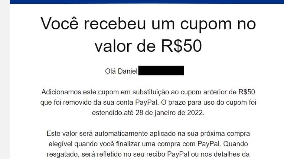 PayPal devolve cupom de R$ 50; veja como usar
