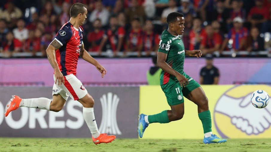 Palmeiras e Cerro Porteño empataram em 1 a 1 o jogo desta quarta-feira (29)