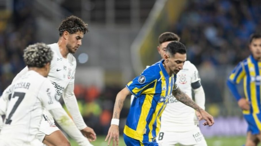 Di María contra o Corinthians pela Libertadores