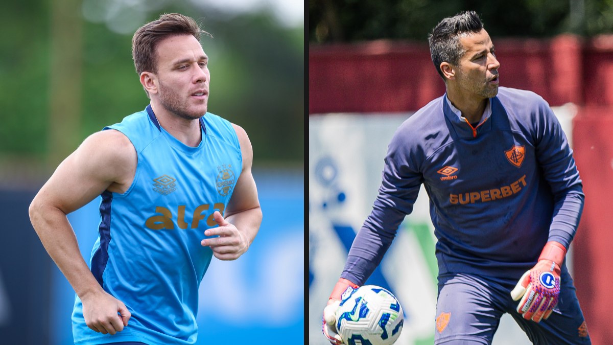 Duelo de Arthur com Fábio no Grêmio x Fluminense