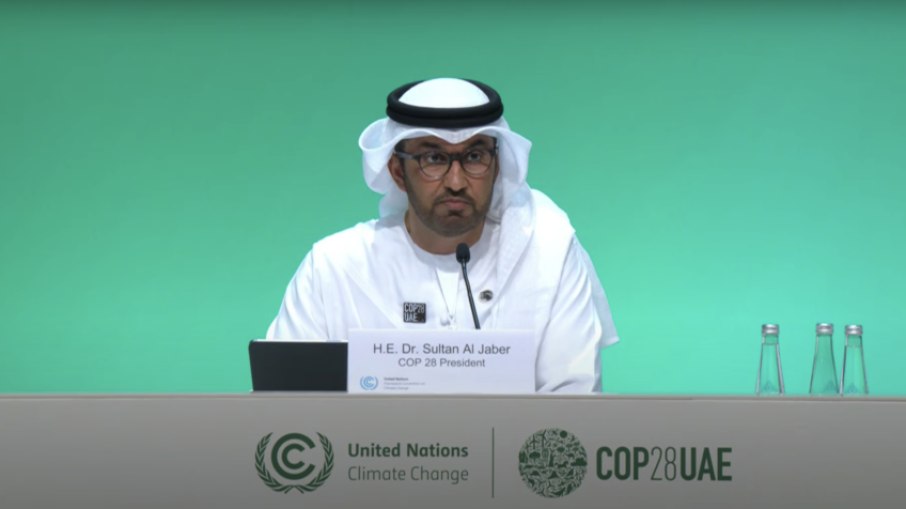 Sultão Ahmed al-Jaber, presidente da COP28 nos Emirads Árabes
