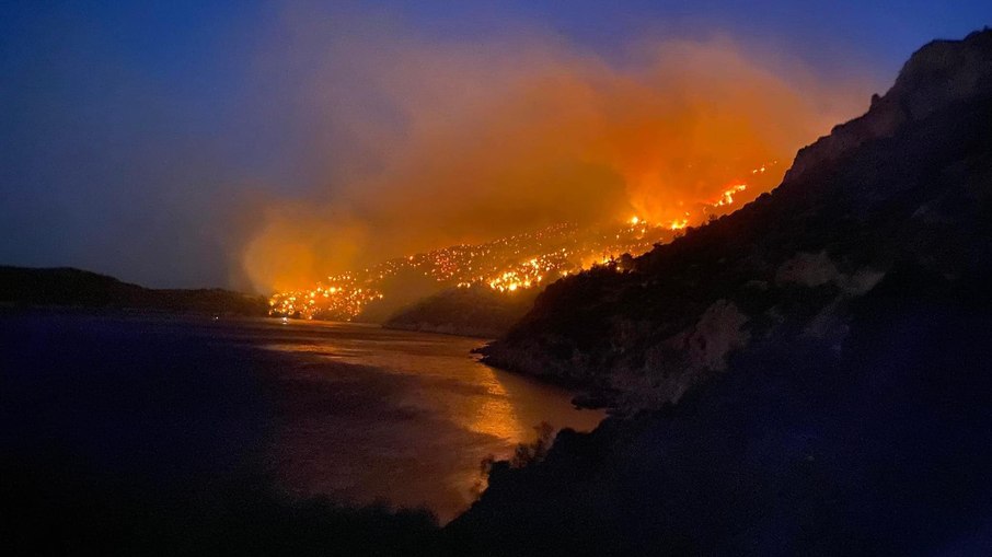 Incêndios florestais na Grécia 