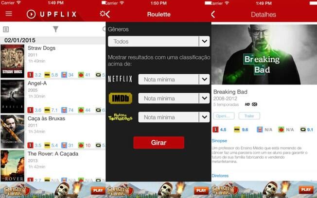 O Upflix serve como um notificador e organizador de séries da Netflix para te deixar a par dos lançamentos