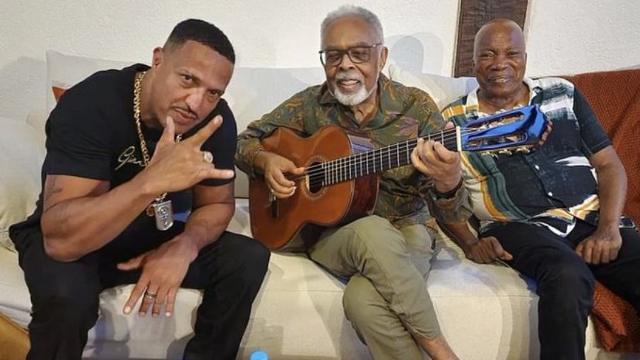 Mano Brown, Gilberto Gil e Milton Nascimento