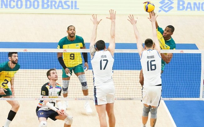 VNL: Brasil perde para a Itália e sofre a segunda derrota na 1ª semana