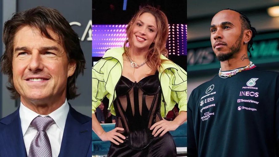 Tom Cruise, Shakira e Hamilton estariam em um triângulo amoroso