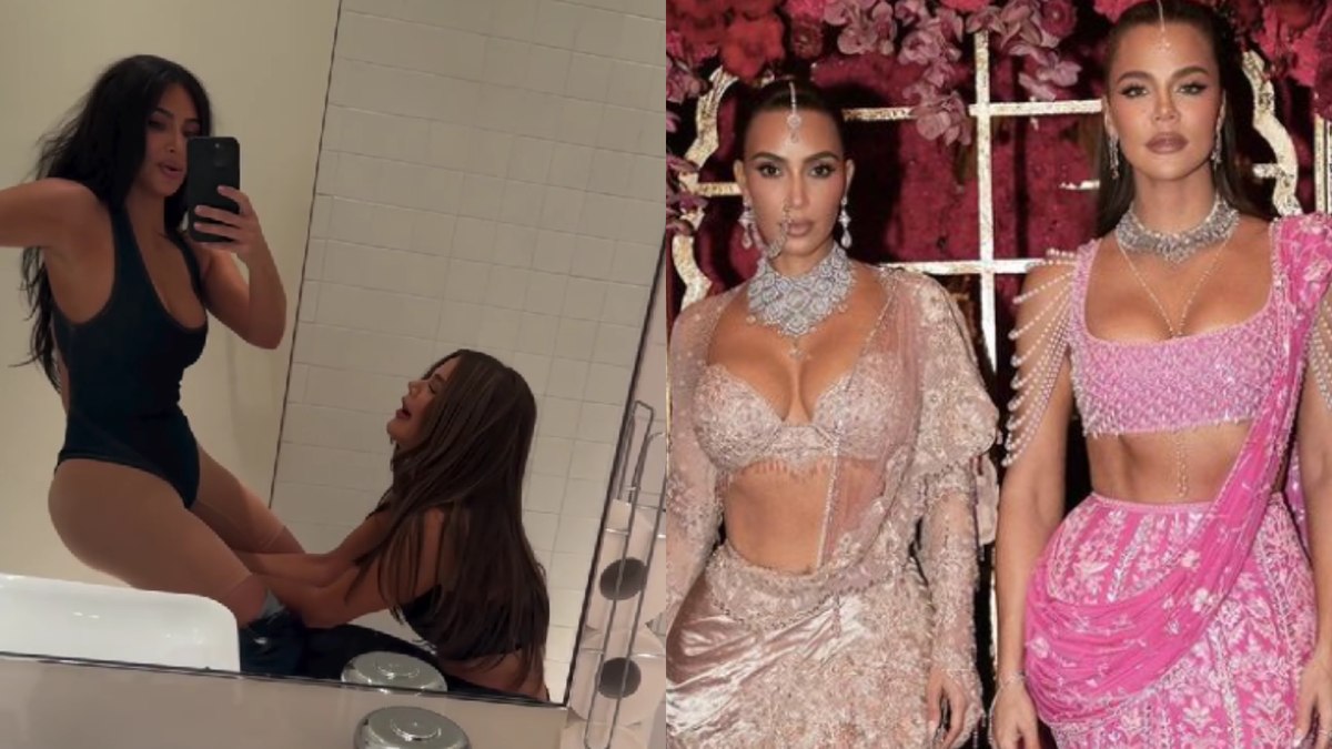 Kim Kardashian surge de forma inusitada no banheiro: 'É isso que as meninas fazem'