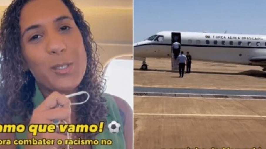 A ministra Anielle Franco também foi alvo de críticas por ter se deslocado com sua equipe de Brasília para São Paulo em avião da FAB (Força Aérea Brasileira). - Foto: Reprodução/Redes Sociais