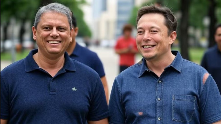 Tarcísio e Elon Musk - é IA?