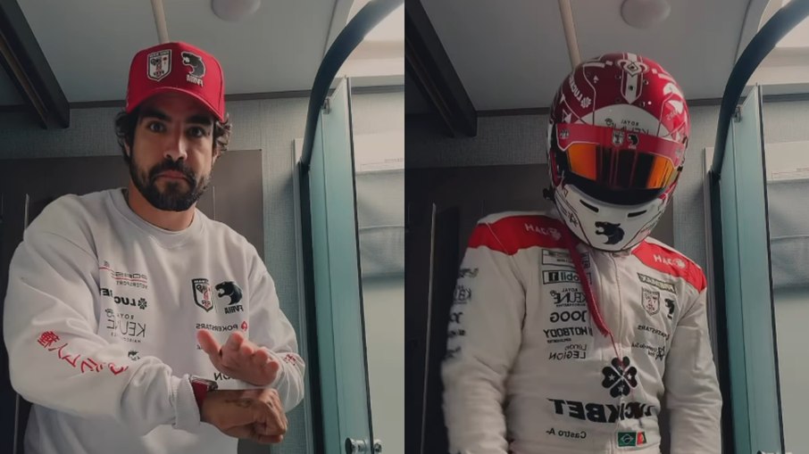 Caio Castro sofre acidente durante corrida Caio Castro sofre acidente durante corrida