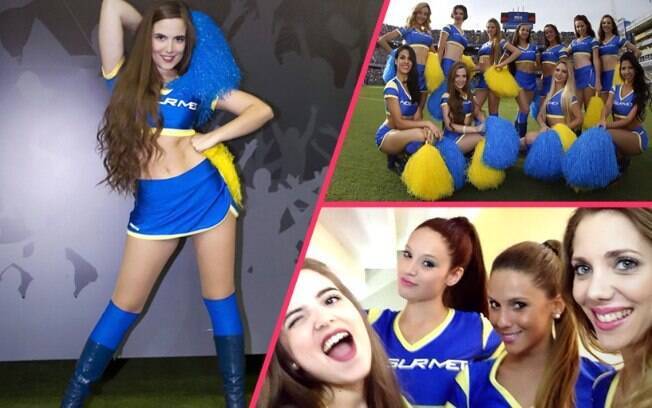 As tradicionais cheerleaders do Bocas Juniors, conhecidas como 