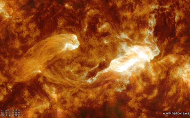 Sol libera explosões de plasma e tempestades geomagnéticas podem ocorrer