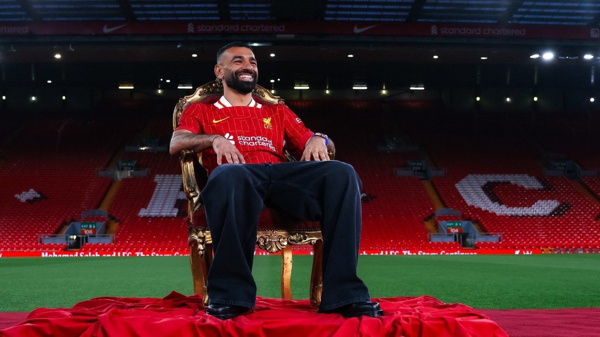 Salah chegou ao clube em 2017, após deixar a Roma Salah chegou ao clube em 2017, após deixar a Roma