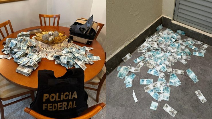 Suspeito joga mala com dinheiro pela janela em operação da PF