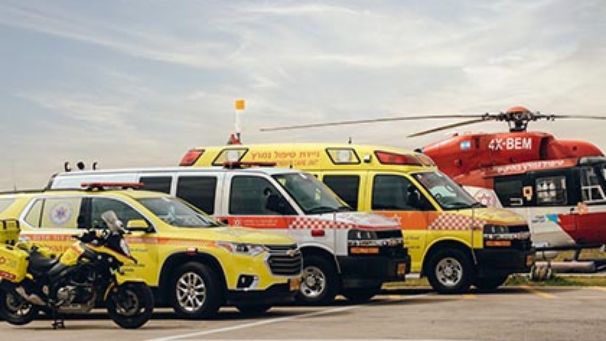 As equipes de resgate da entidade Maguen David Adom As equipes de resgate da entidade Maguen David Adom