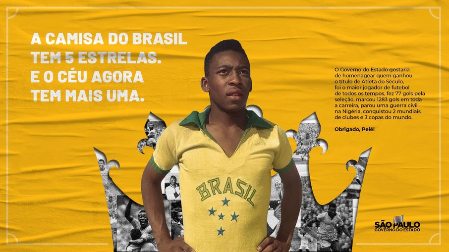 BRASIL DE LUTO, morreu o REI PELÉ, maior jogador de futebo…