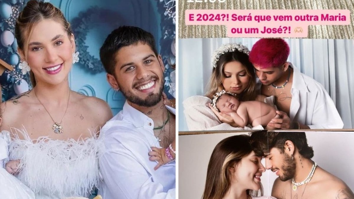 Virginia Fonseca expressa desejo de ter um terceiro filho em 2024: 'E 2024?! Será que vem outra Maria ou um José?!'