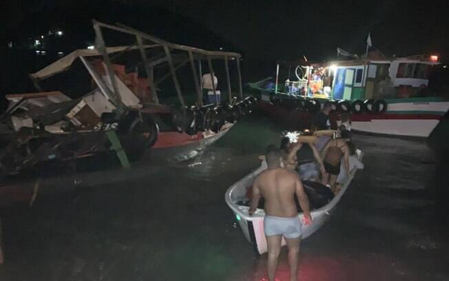 Acidente com barcos deixou sete feridos no Rio de Janeiro