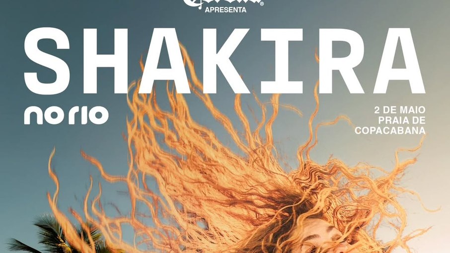 O show de Shakira deve atrair público de 2 milhões em Copacabana