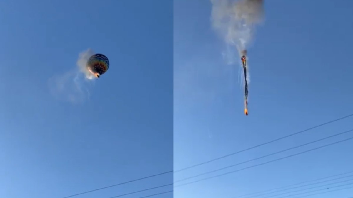Balão tripulado pega fogo e cai em Praia Grande (SC); 8 morreram