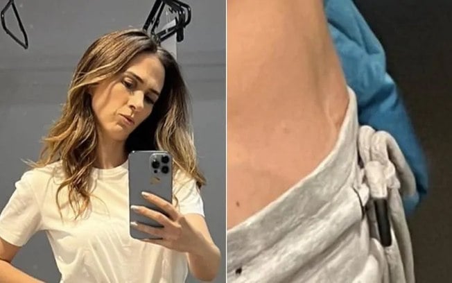 Magérrima, Tata Werneck choca ao mostrar a barriga musculosa