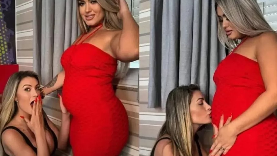 Andressa Urach gravou com a também criadora de conteúdo Juju Furacão