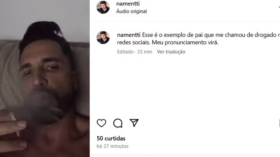 Filho rebate Latino com vídeo irônico Filho rebate Latino com vídeo irônico