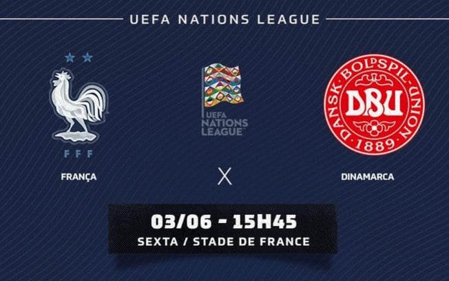 França x Dinamarca: onde assistir, horário e escalações do jogo da Nations League