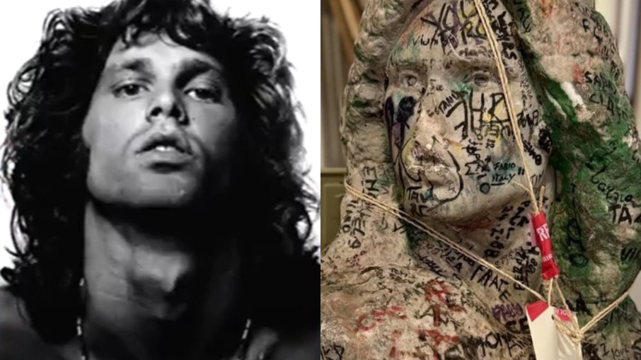 Busto de Jim Morrison é encontrado Busto de Jim Morrison é encontrado
