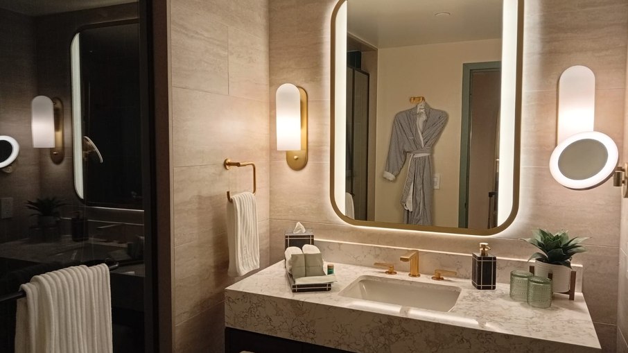 Banheiro do Wyndham Grand Rio Mar Porto Rico