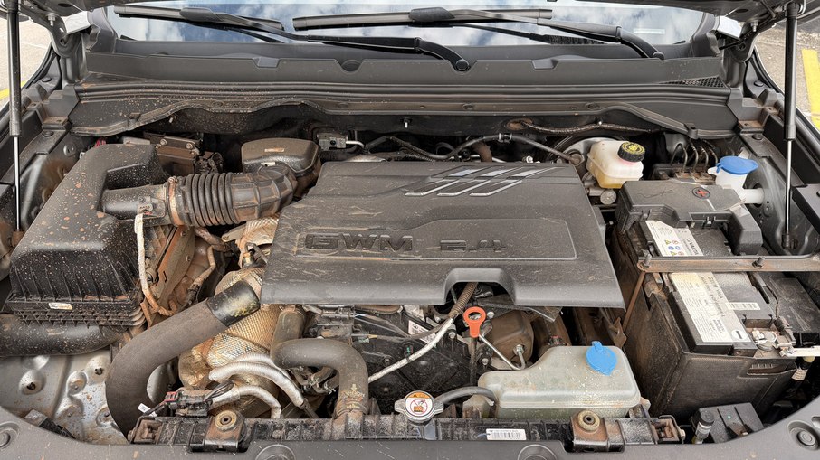 Motor 2.4 turbodiesel da GWM Poer P30 entrega 184 cv e 48,9 kgfm de torque