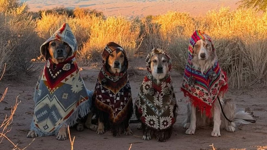 Poze e seus irmãos na Patagônia