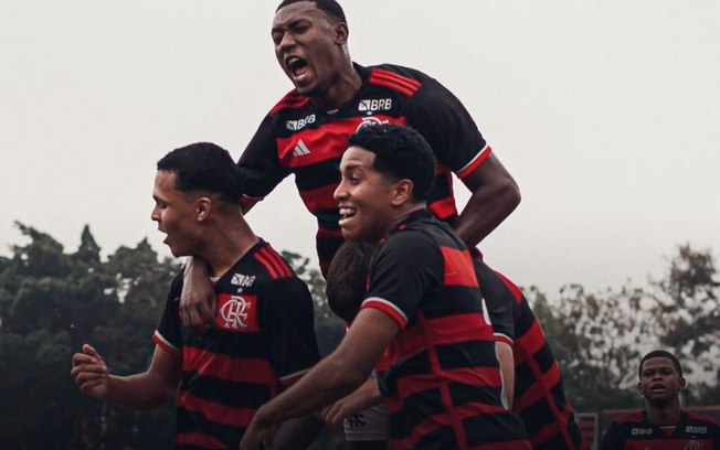 Flamengo venceu o Vasco e se aproximou do título da Copa Rio Sub-17 -  Foto: Divulgação/Flamengo