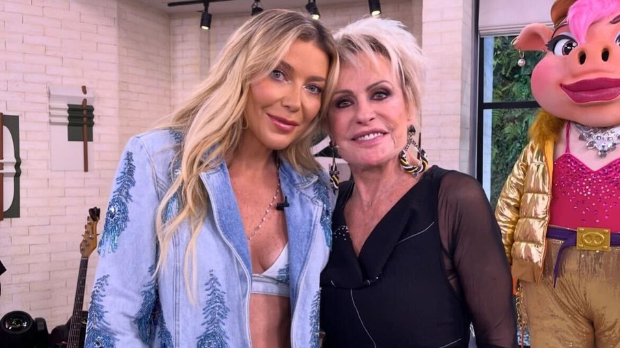 Luiza Possi e Ana Maria Braga no 'Mais Você'